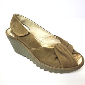 FLY LONDON Yakin Suede Wedge Heels